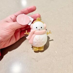 Bath & Body Works Snowman Light-Up PocketBac Holder Keychain